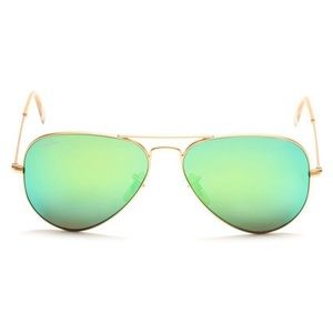 Ray-Ban Aviator Flash Lens Green Mirror Sunglasses